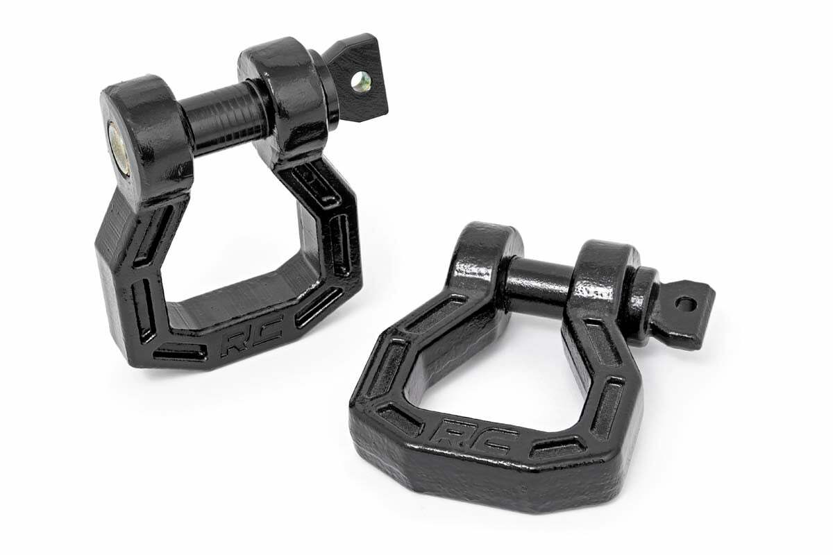 Universal D-Ring Forged Pair Black - RS118