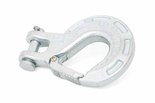 Universal Winch Hook Forged Silver - -1