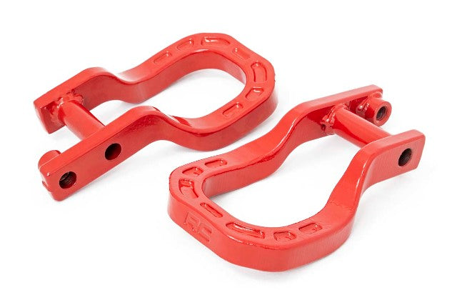 Tow Hooks Forged Red Chevy Silverado 1500 2WD/4WD 2019-2023 - -2