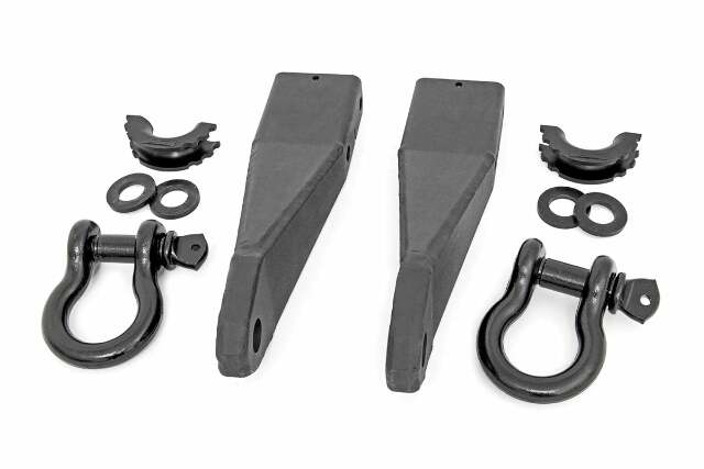 GMC Tow Hook to Shackle kit w/D-Rings Rubber Isolators 20 2500 HD -1