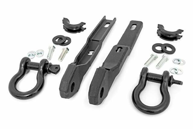 Tow Hook Shackle Convr w/D-Rings & Isolators fits 17-20 Titan -1