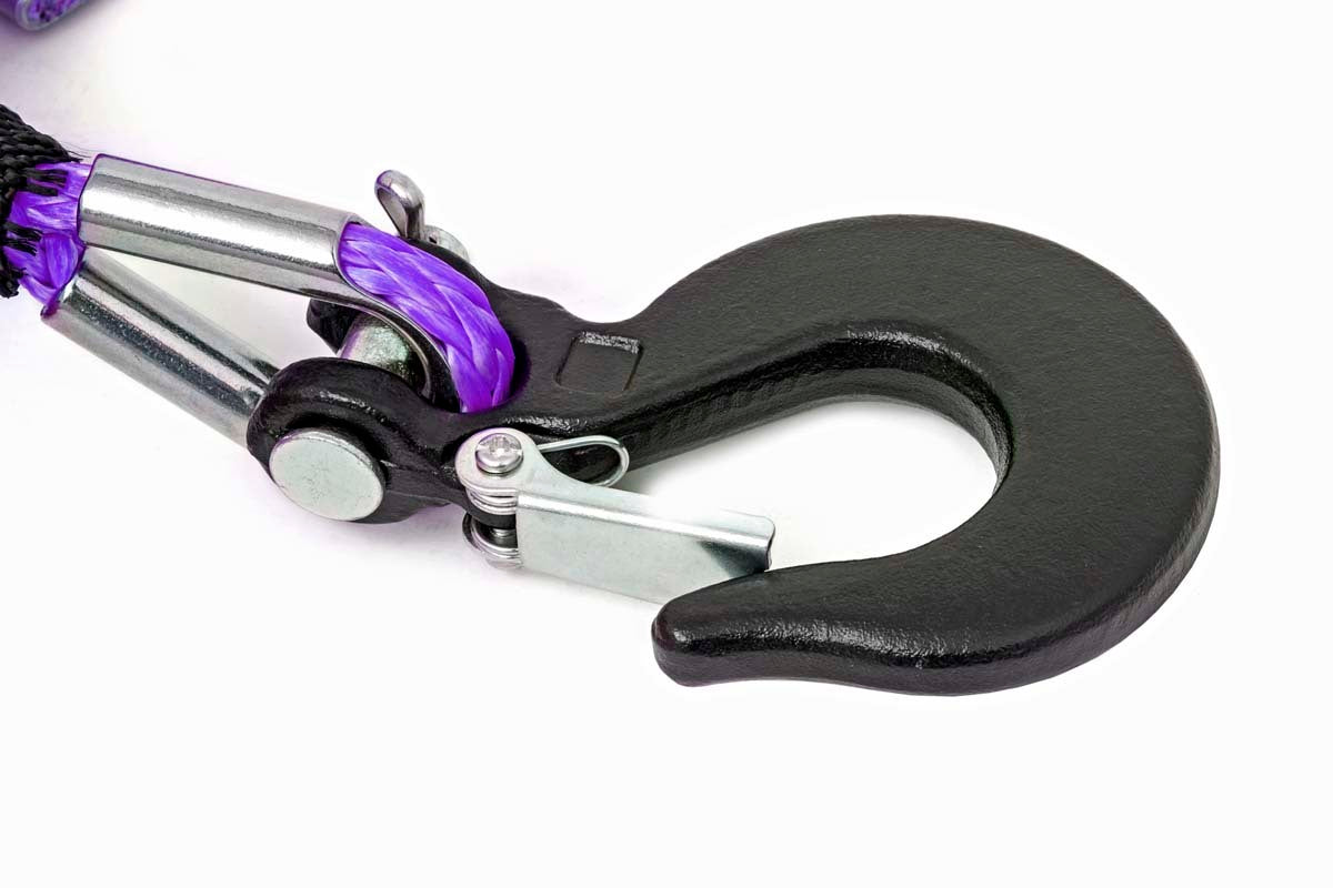 Rough Country Purple 1/4in Synthetic Winch Rope UTV, ATV RS162