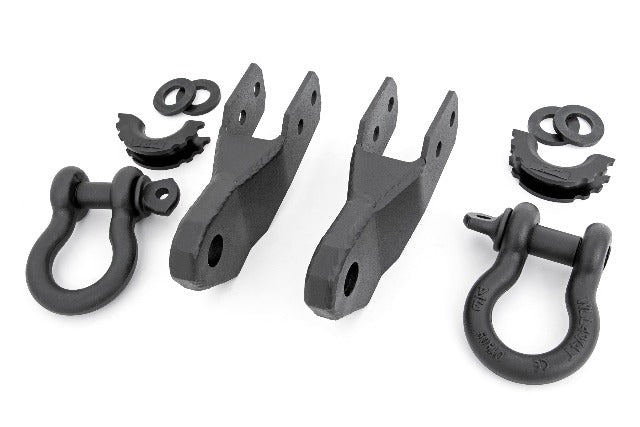 Tow Hook Shackle Conversion Kit w/D-Rings Chevy Colorado 15-22 -1