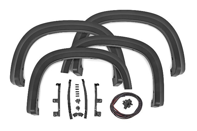 Rough Country Sport Fender Flares G7C Red Hot Chevy Silverado 1500 19-26 S-C12210-G7C