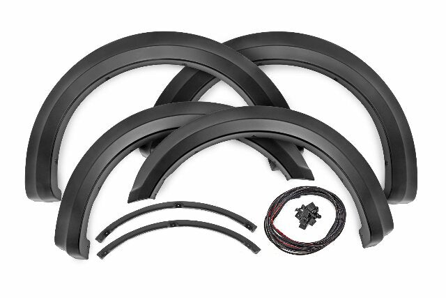 Rough Country Fender Flares Sport UM Agate Black for Ford F150 2018-2020 S-F11811-UM