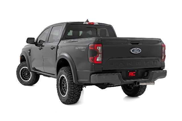 Rough Country Fender Flares Sport G1 Absolute Black for Ford Ranger 2024-2026 S-F12401-G1