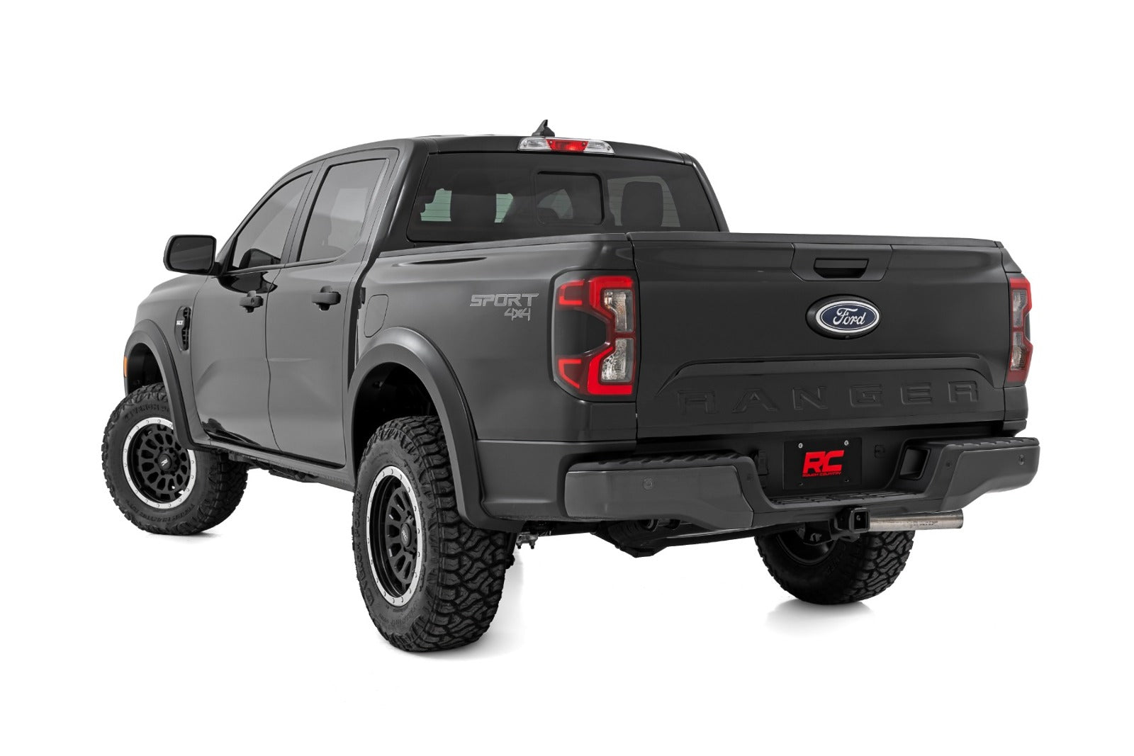 Rough Country Fender Flares Sport G1 Absolute Black for Ford Ranger 2024