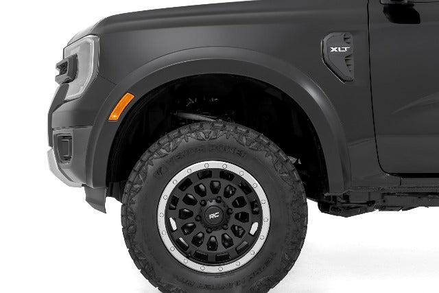 Rough Country Fender Flares Sport G1 Absolute Black for Ford Ranger 2024-2026 S-F12401-G1