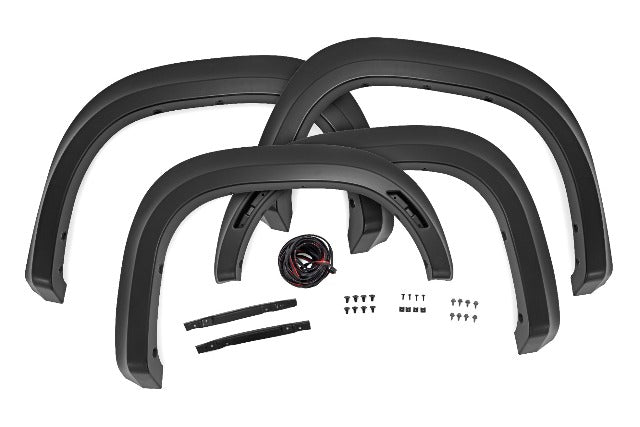 Rough Country Fender Flares Sport KH3 Super Black for Nissan Frontier 22-26 S-N12200-KH3