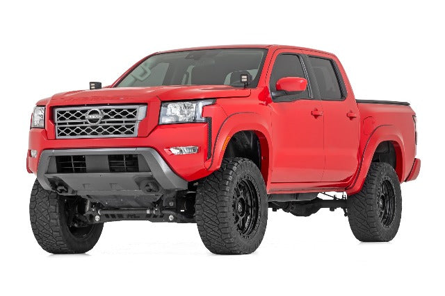 Rough Country Fender Flares Sport KH3 Super Black for Nissan Frontier 22-26 S-N12200-KH3