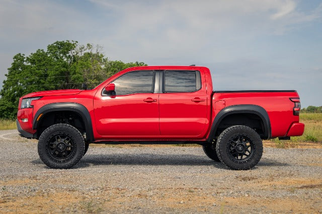 Rough Country Fender Flares Sport KH3 Super Black for Nissan Frontier 22-26 S-N12200-KH3