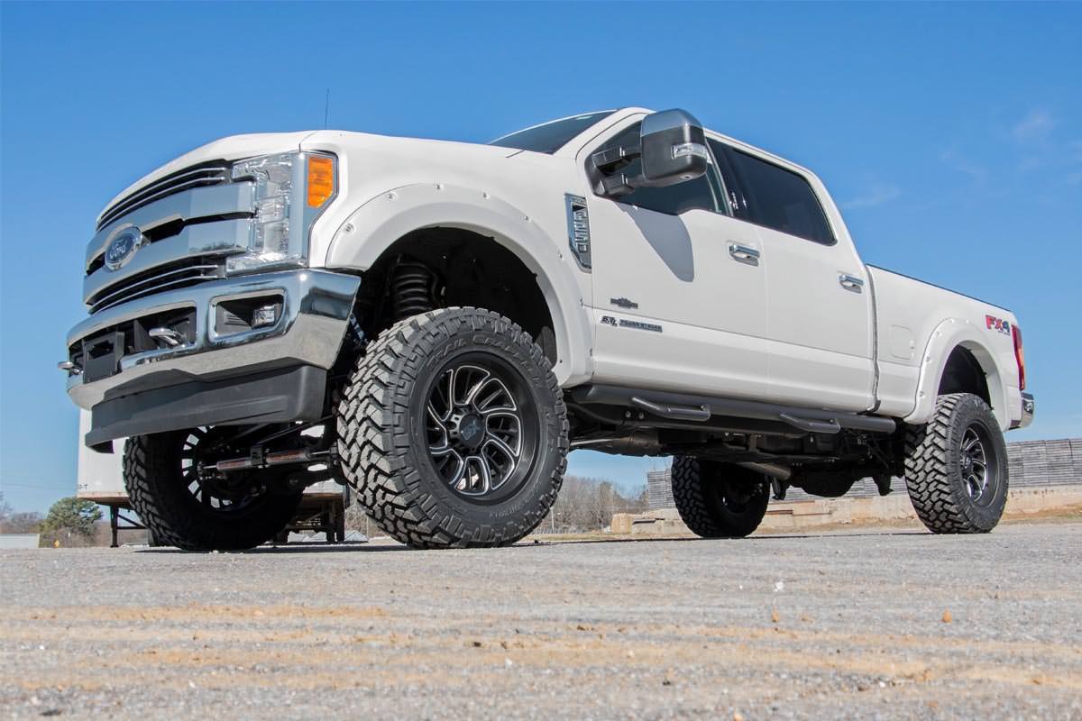 Rough Country Pocket Flares JS Iconic Silver for Ford F250/350 Superduty 17-22 F-F21112-JS