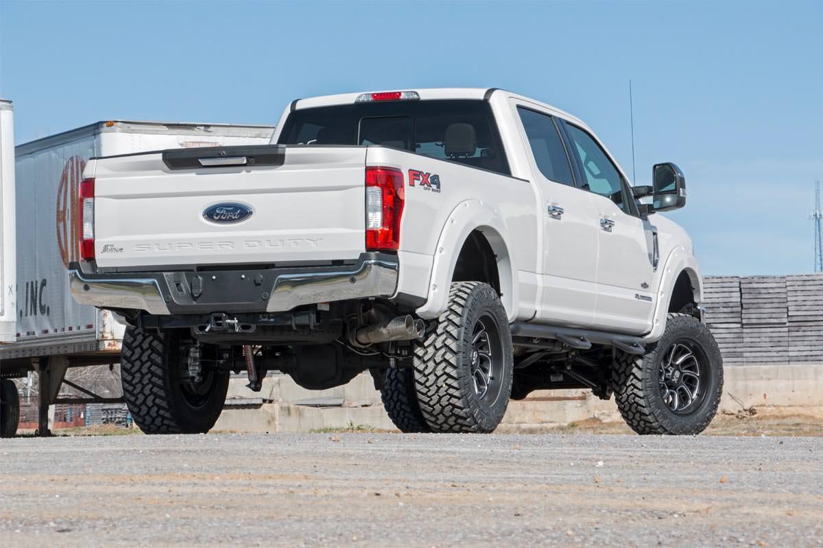 Rough Country Pocket Flares JS Iconic Silver for Ford F250/350 Superduty 17-22 F-F21112-JS