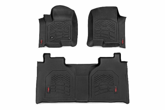 Rough Country Heavy Duty Floor Mats [Frt/Rr] Chevy/GMC 1500/2500HD/3500HD 19-24 -1