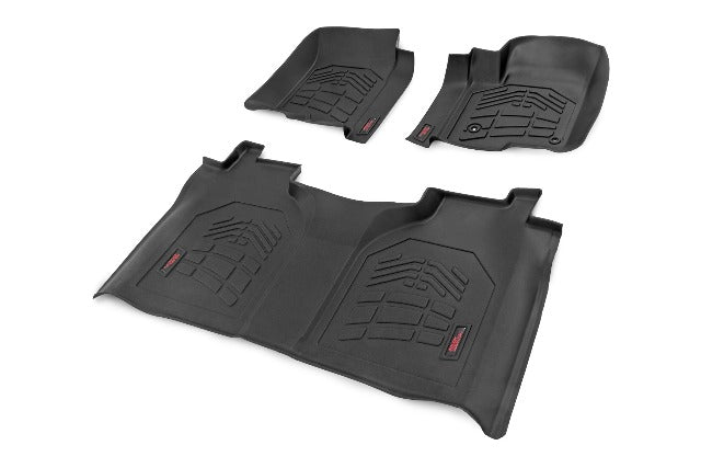Rough Country Heavy Duty Floor Mats [Frt/Rr] Chevy/GMC 1500/2500HD/3500HD 19-24 SM21612
