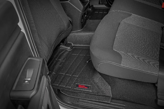 Rough Country Sure-Fit Floor Mats Front & Rear for Ford Ranger Crew 2024 SM51003