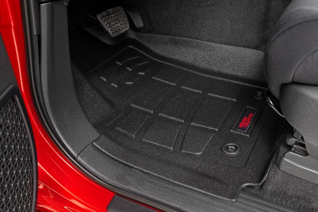 Rough Country Sure-Fit Floor Mats Front/Rear Crew for Toyota Tacoma 24-25 -2