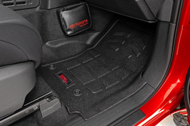 Rough Country Sure-Fit Floor Mats Front/Rear Crew for Toyota Tacoma 24-25 SM71224