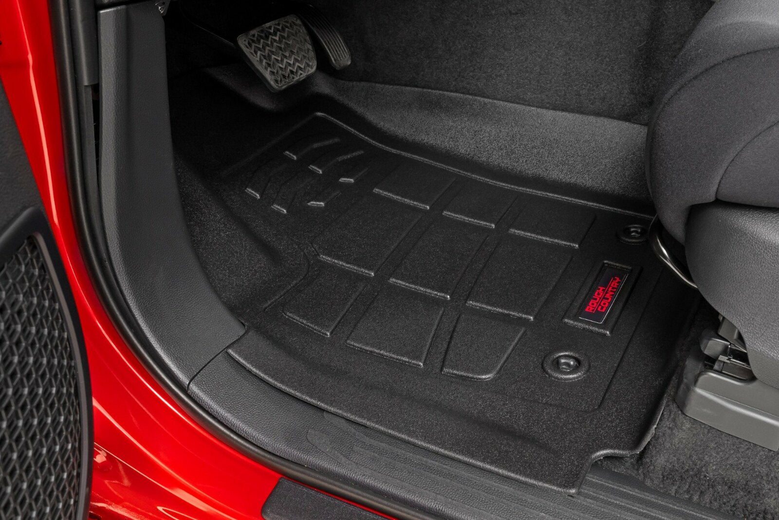 Rough Country Sure-Fit Floor Mats Ft & Rr TRD PRO Double Cab for Tacoma 24-25 -2