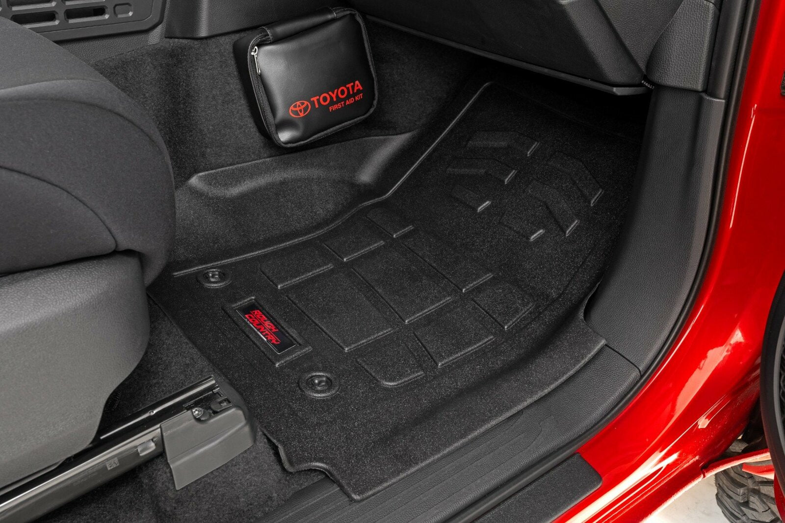 Rough Country Sure-Fit Floor Mats Ft & Rr TRD PRO Double Cab for Tacoma 24-25 -3