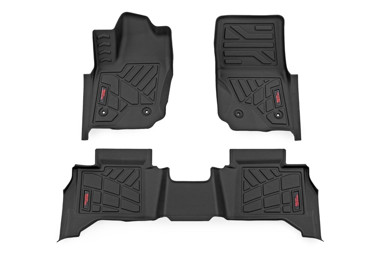 Rough Country Sure-Fit Floor Mats Front & Rear for Toyota 4Runner 2025 SM71324