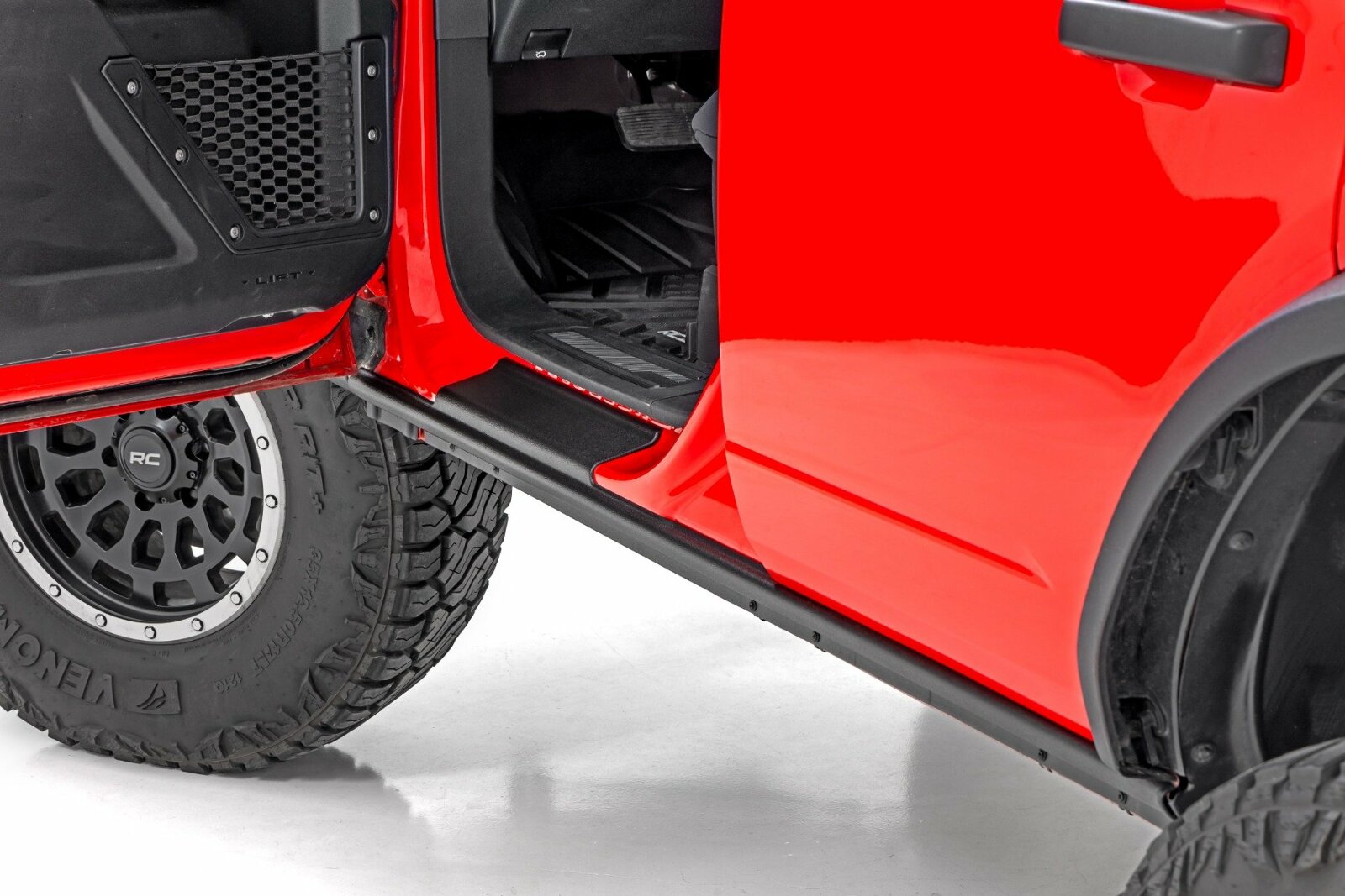 Rough Country Trail Cladding | Rocker Sill Plates | for Ford Bronco (2021-2025) -1