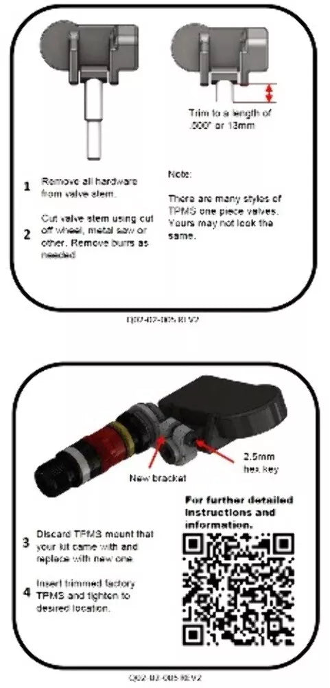 Apex Rapid Tire Deflator RPV Valve Stem Kit For Toyota/Nissan w/OEM TPMS Sensors -2