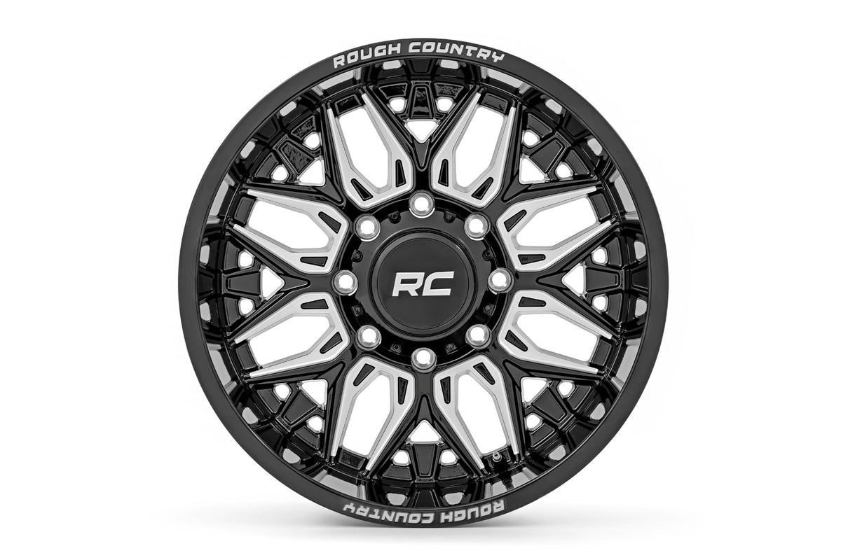 Rough Country 86 Series Wheel | One-Piece | Gloss Black | 20x10 | 6x135 | -19mm 86201017A