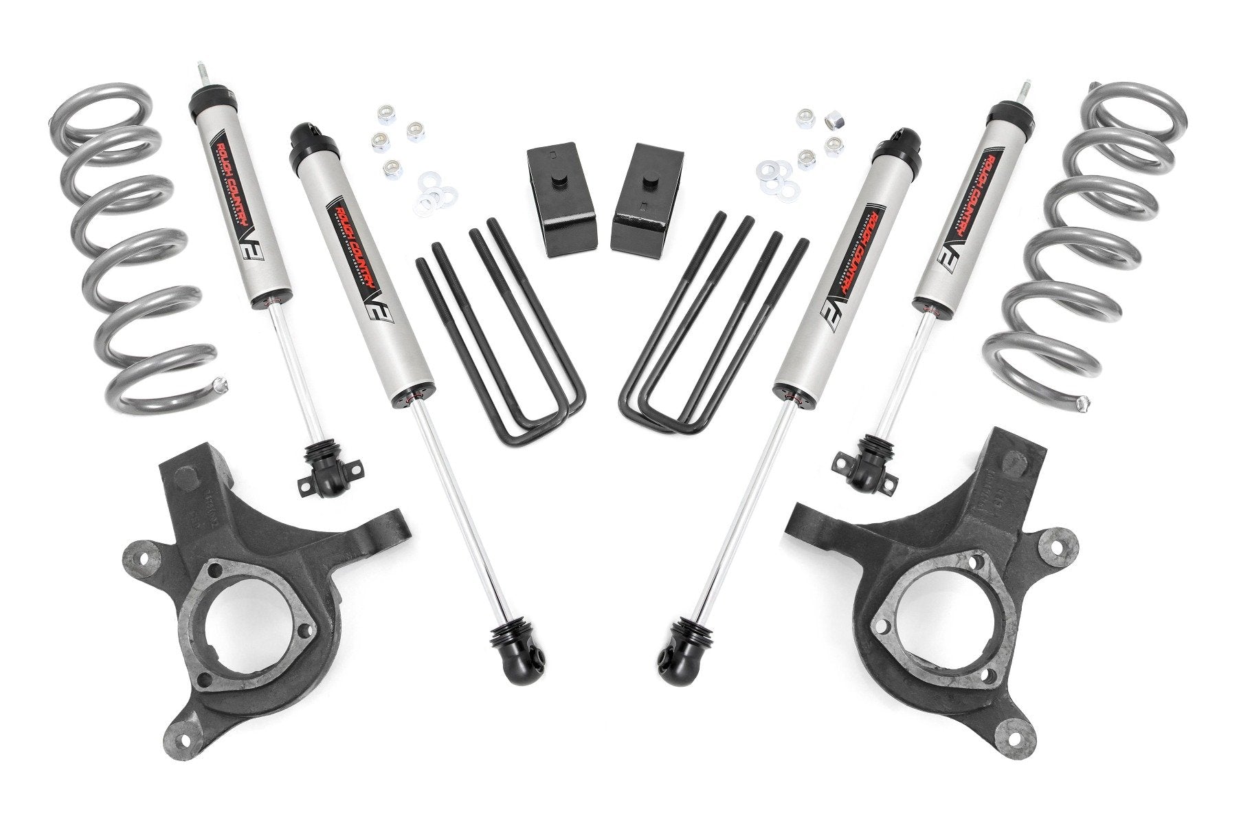 Rough Country 4.5" Suspension Lift Kit for Chevy GMC 99-06 1500 2WD w/V2 Shocks 23970