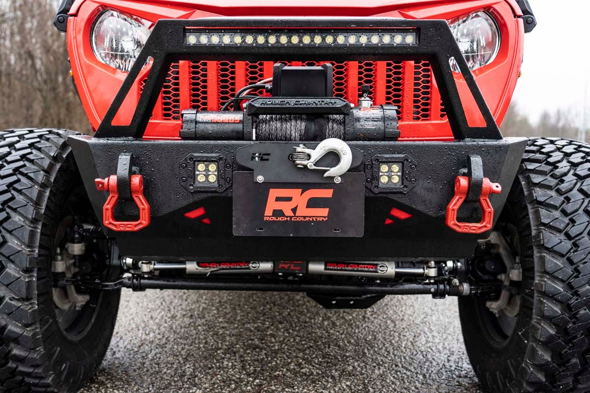 Rough Country Quick Release Hawse Fairlead License Plate Mount RS124