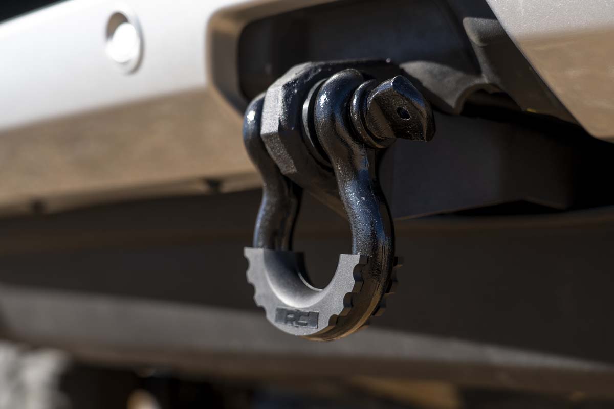 Rough Country Ford Tow Hook to Shackle Kit-Mounts D-Rings 19-20 Ranger RS152