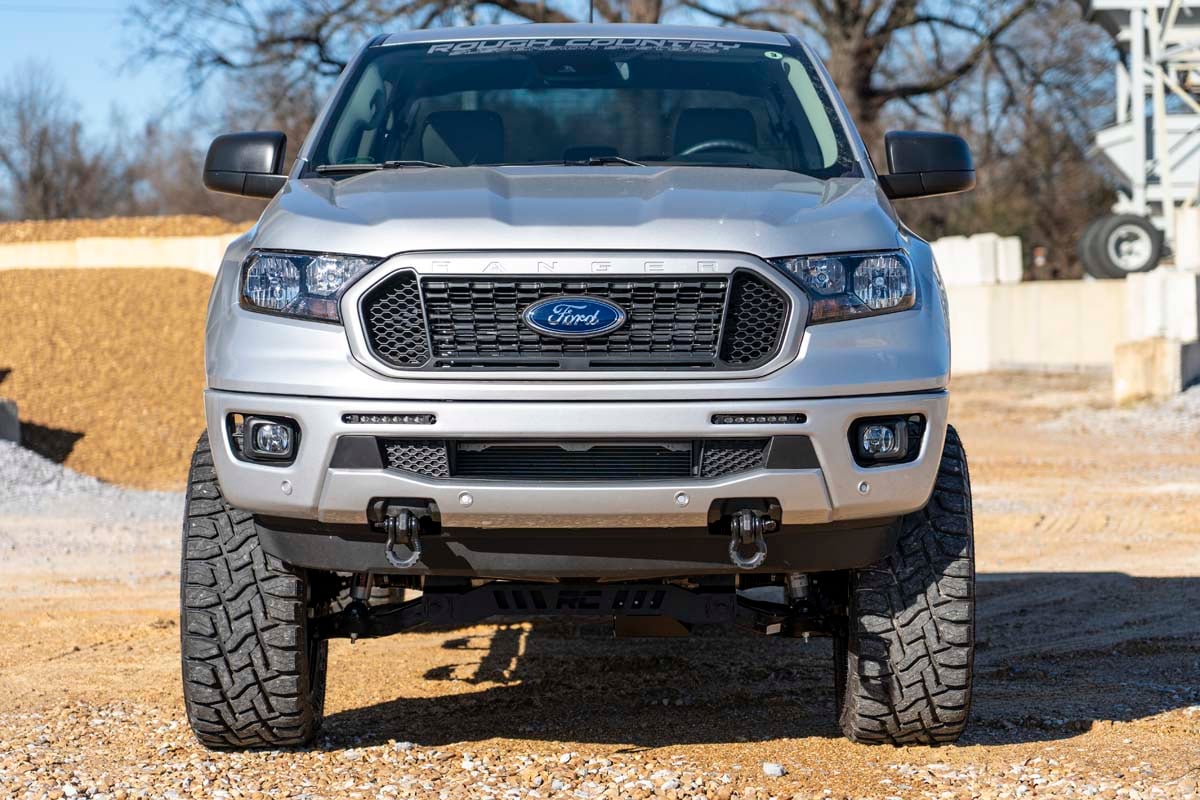 Rough Country Ford Tow Hook to Shackle Kit-Mounts D-Rings 19-20 Ranger RS152