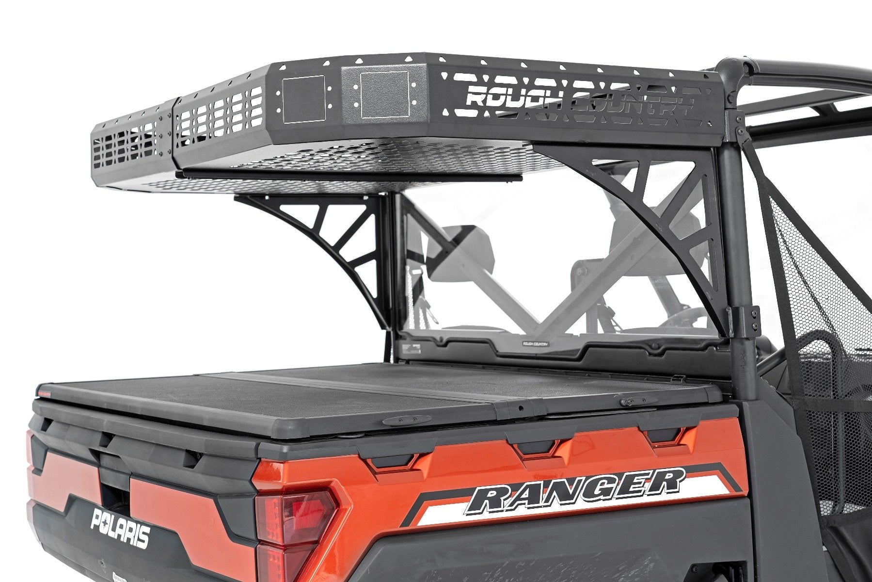 Rough Country Polaris Rear Cargo Rack w/o Cube Lights 19-22 Ranger 1000XP 93050