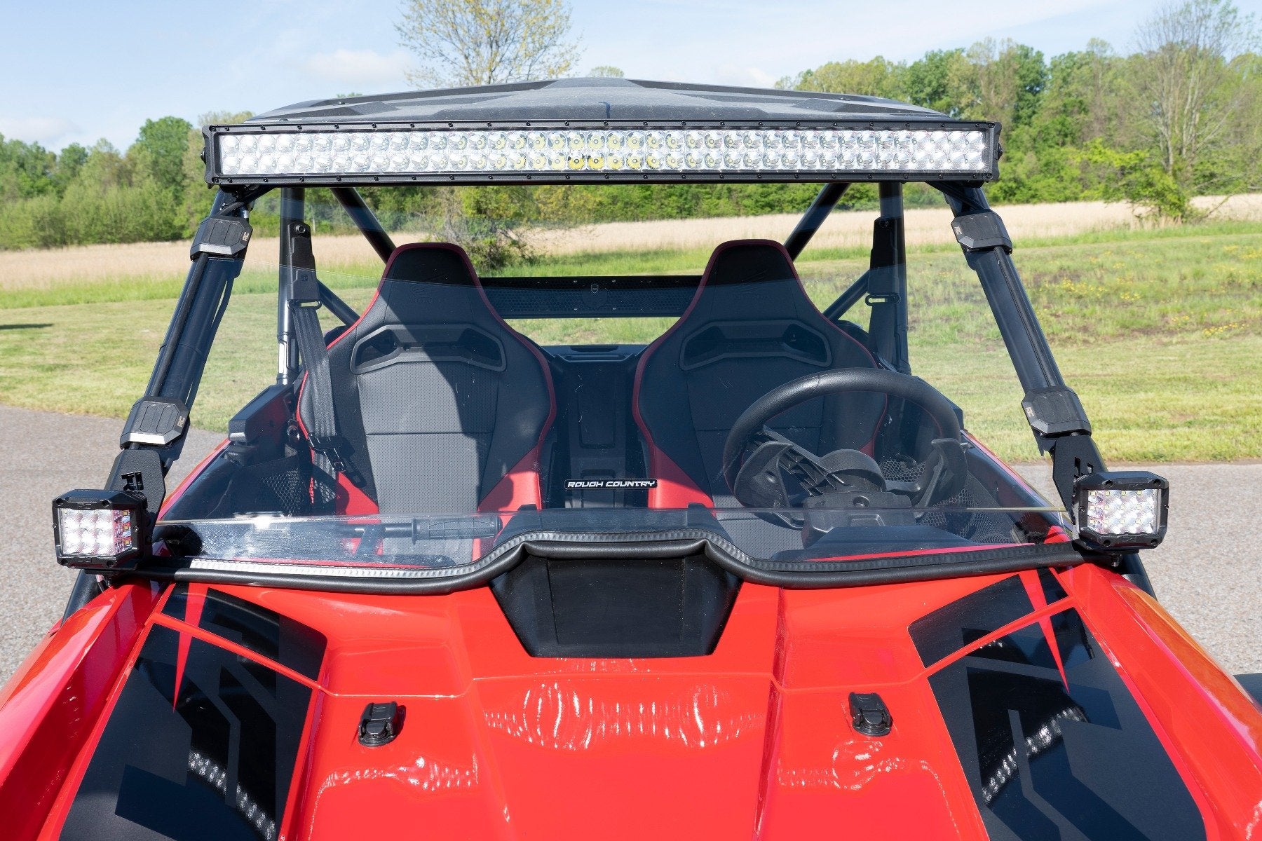 Rough Country Dual LED Cube Kit 19-20 Honda Talon Black Series Cool White 92034