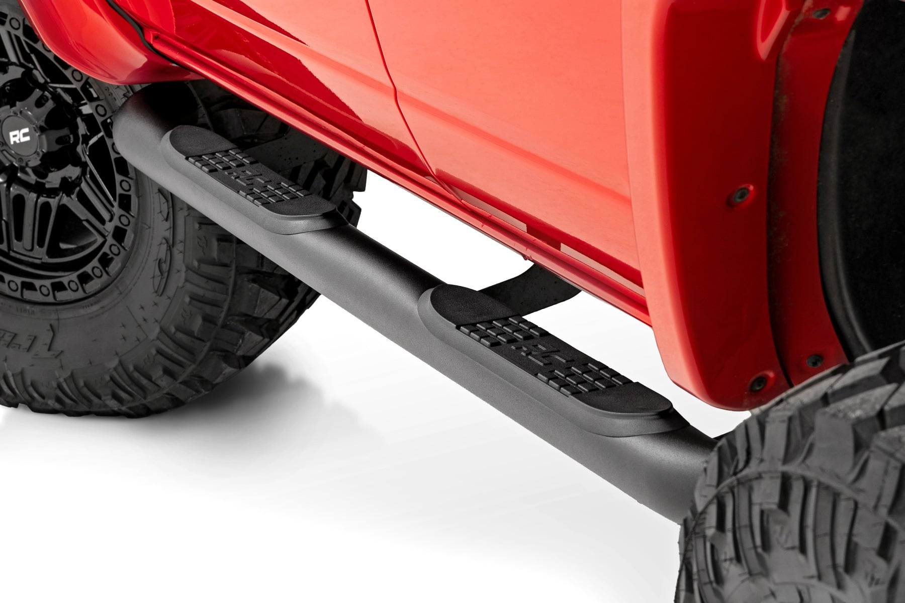 Rough Country Nerf Steps | 3" Tube | 4-Door | for Ford Bronco 4WD 2021-2026 43007