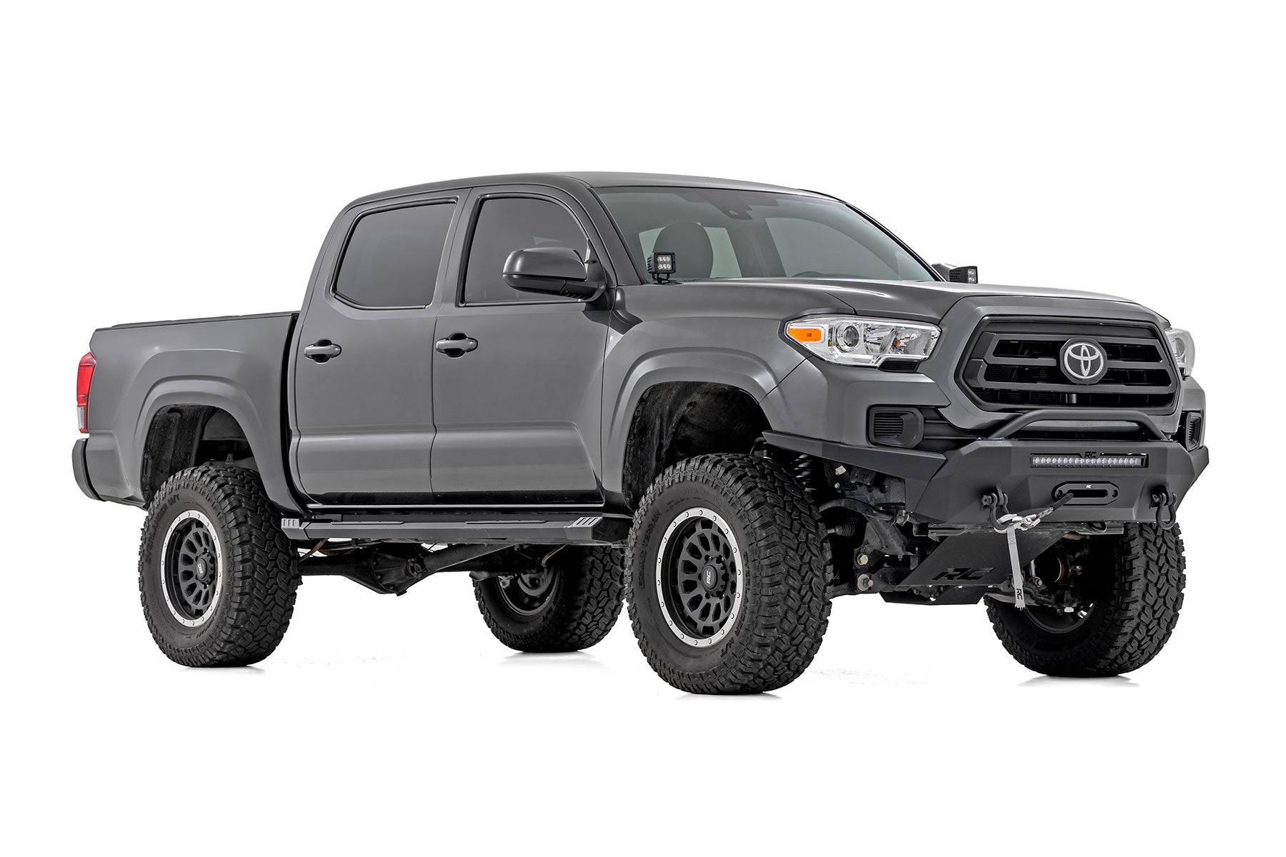 Rough Country HD2 Running Boards Double Cab Toyota Tacoma 05-23 SRB051785A