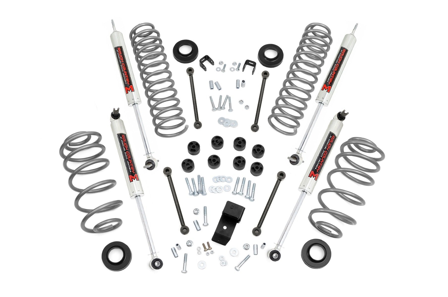 Rough Country 3.25" Lift Kit 6 Cyl M1 for Jeep Wrangler TJ 03-06 LJ 04-06 -1