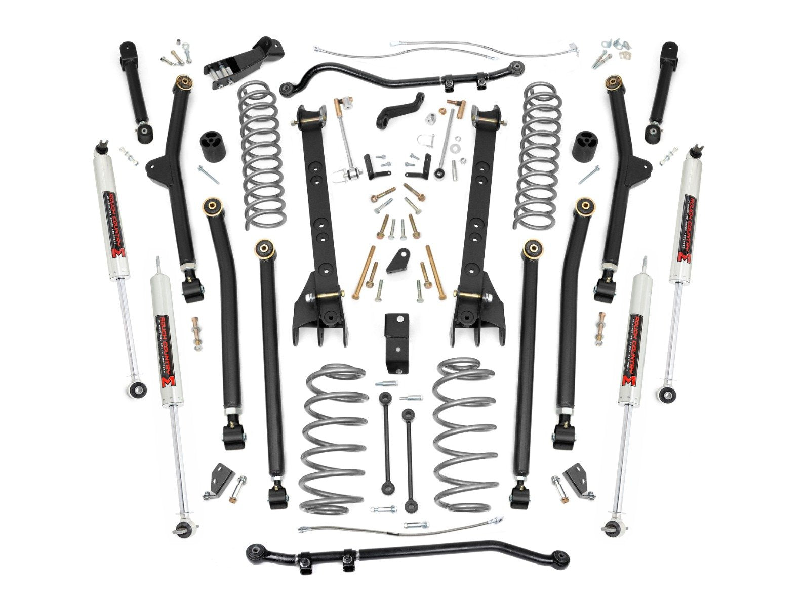 Rough Country 6" Lift Kit Long Arm M1 for Jeep Wrangler TJ 4WD 1997-2006 -1