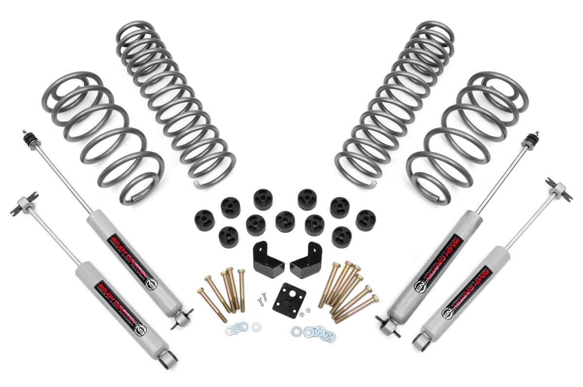 Rough Country 3.75 Suspension & Body Lift Kit for Wrangler TJ 97-06 6 Cyl 647.20