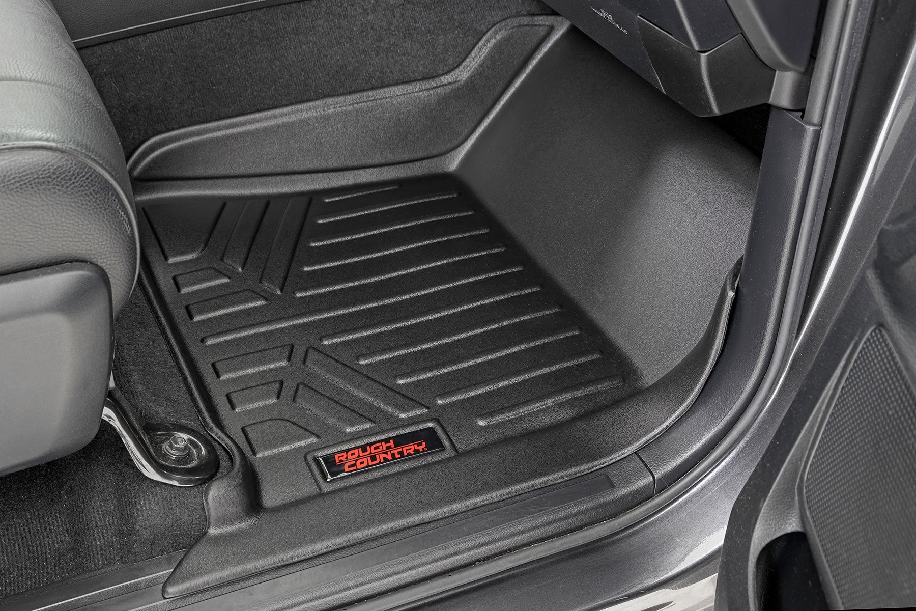 Rough Country Heavy Duty Floor Mats for Toyota Tundra14-21 [Frt/Rr Crew Max] M-71770