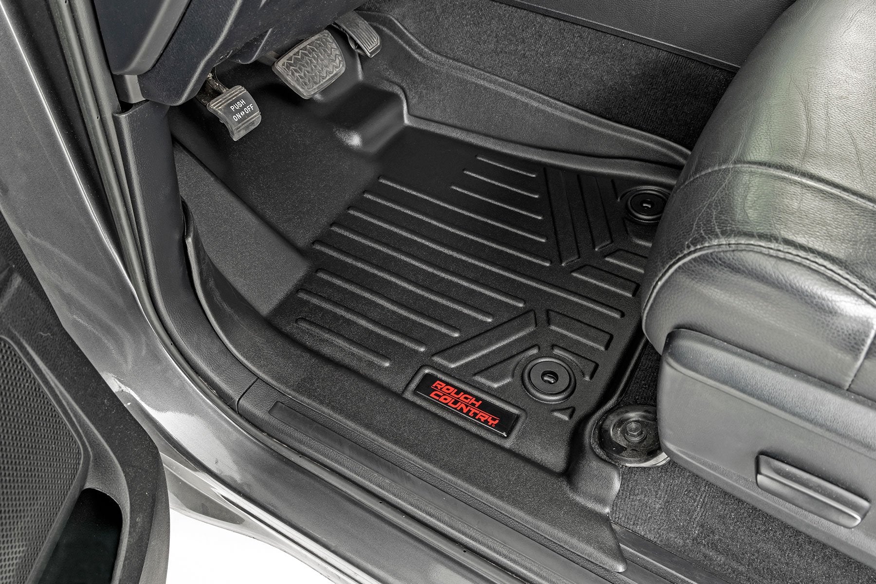 Rough Country Heavy Duty Floor Mats for Toyota Tundra14-21 [Frt/Rr Crew Max] M-71770