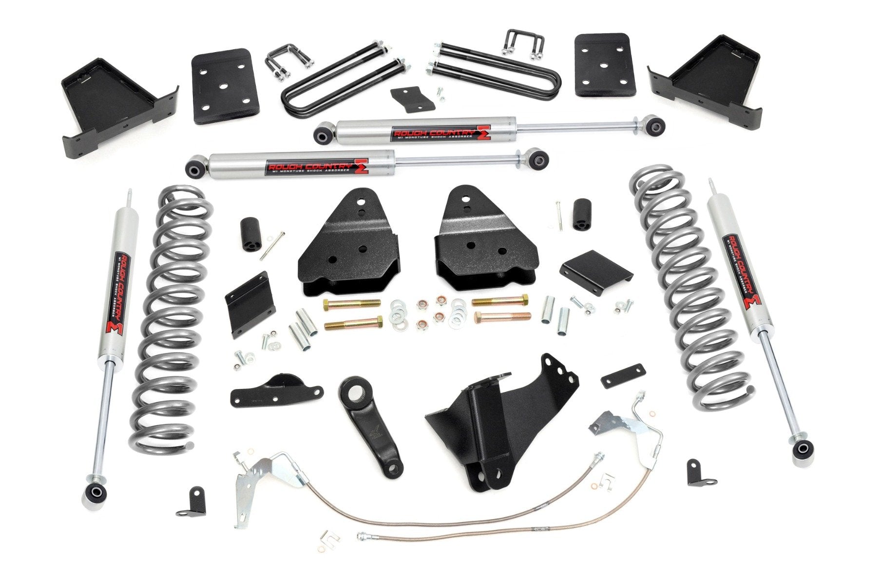 Rough Country 6" Lift Kit Gas No OVLD M1 For Ford Super Duty 4wd 11-14 53340