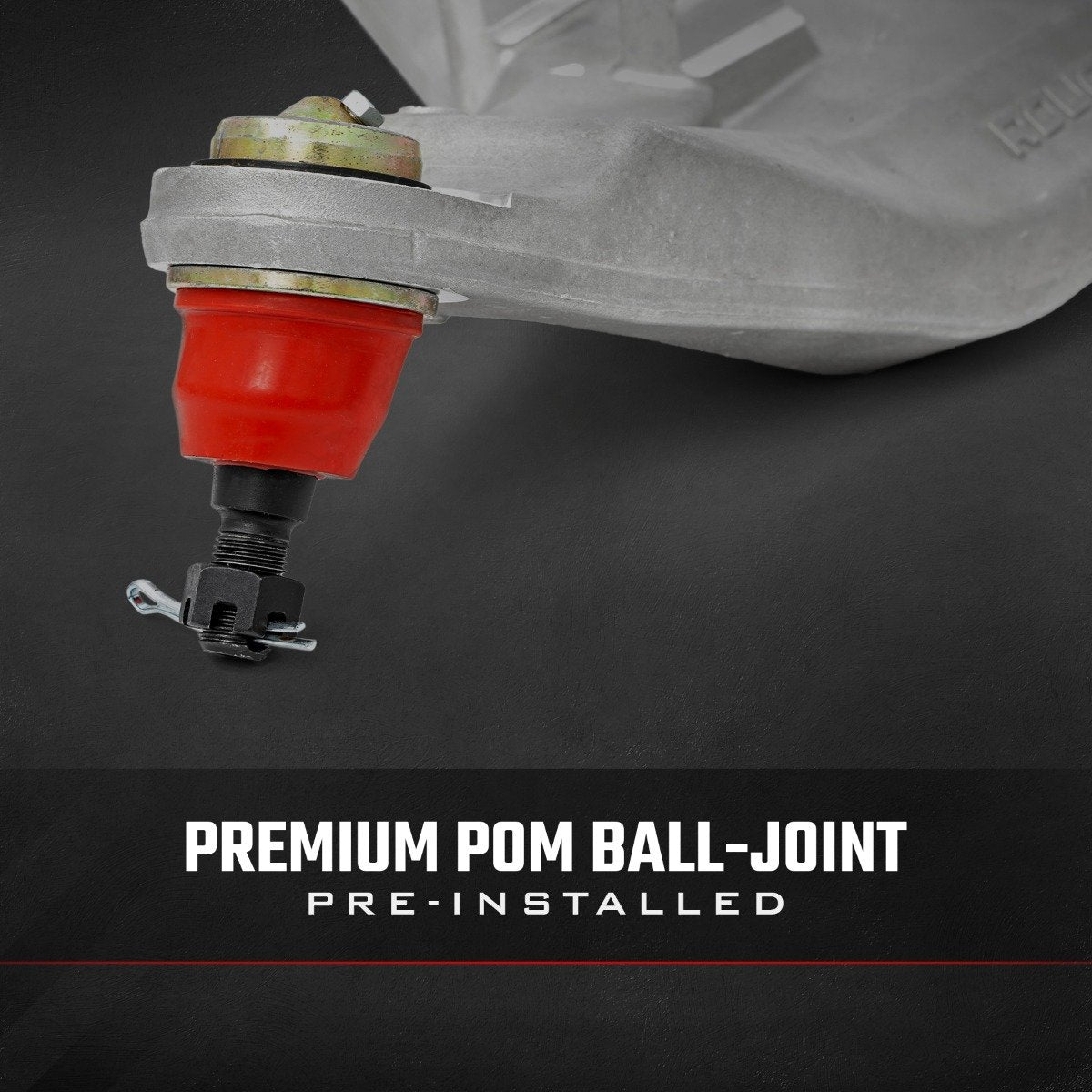 Rough Country Black Forged Alum High Clearance 2" Fwd Offset Control Arms w/Ball Joints | Polaris Ranger 1000XP