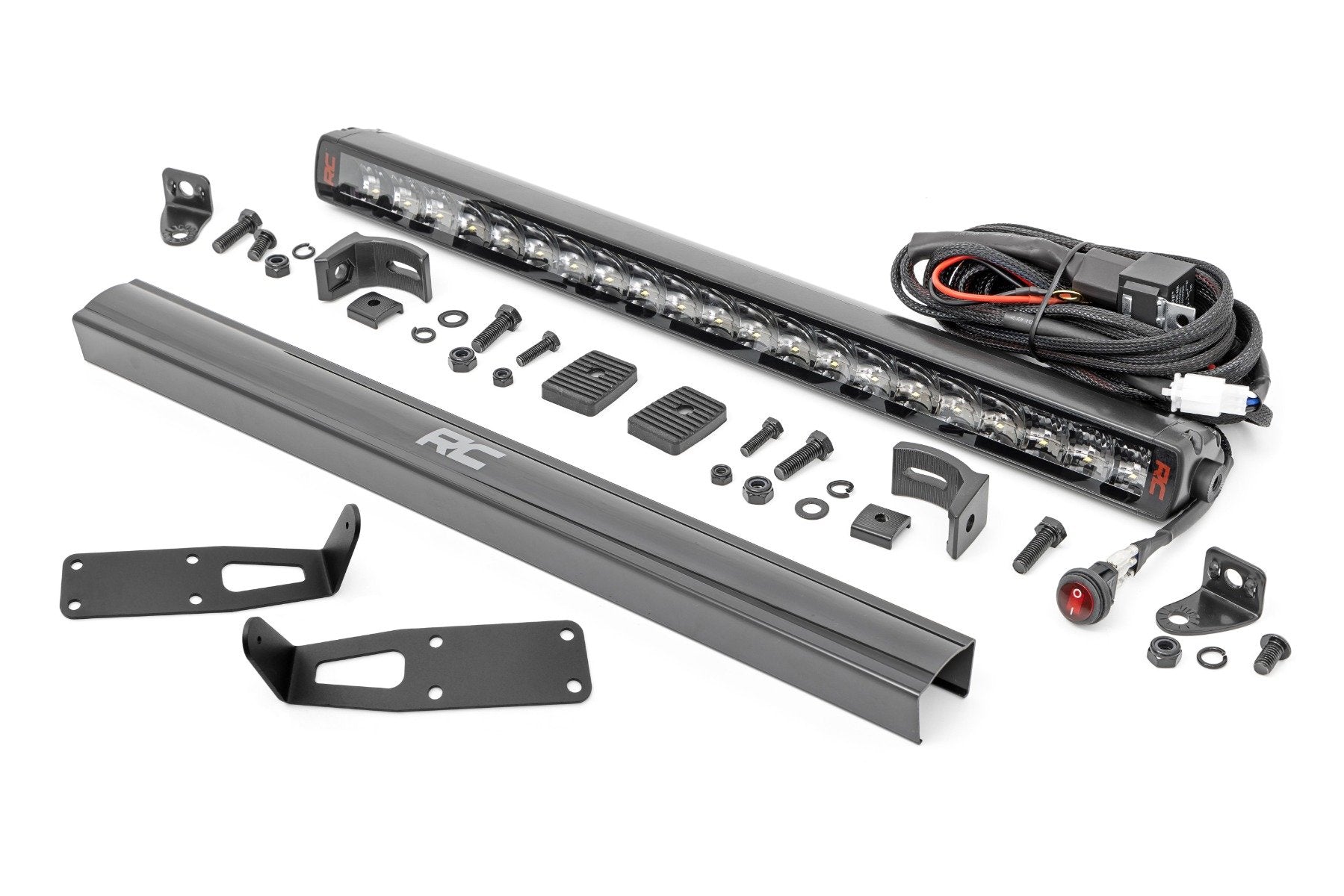 Rough Country LED Bumper Mount 20" Spectrum Single Row Ram 2500/3500 10-18 80568