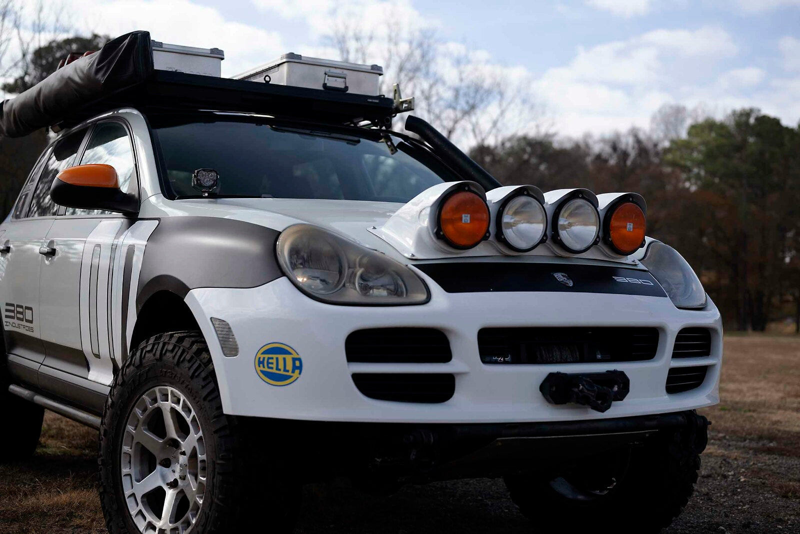 Morimoto 4Banger Ditch Light Kit: 03-10 Cayenne (NCS Yellow Flood Beam) -7