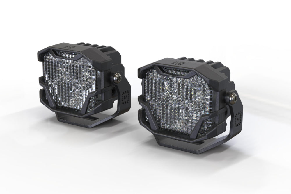 Morimoto 4Banger Ditch Light Kit: 2019+ Sierra 1500 (NCS White Flood Beam) -2