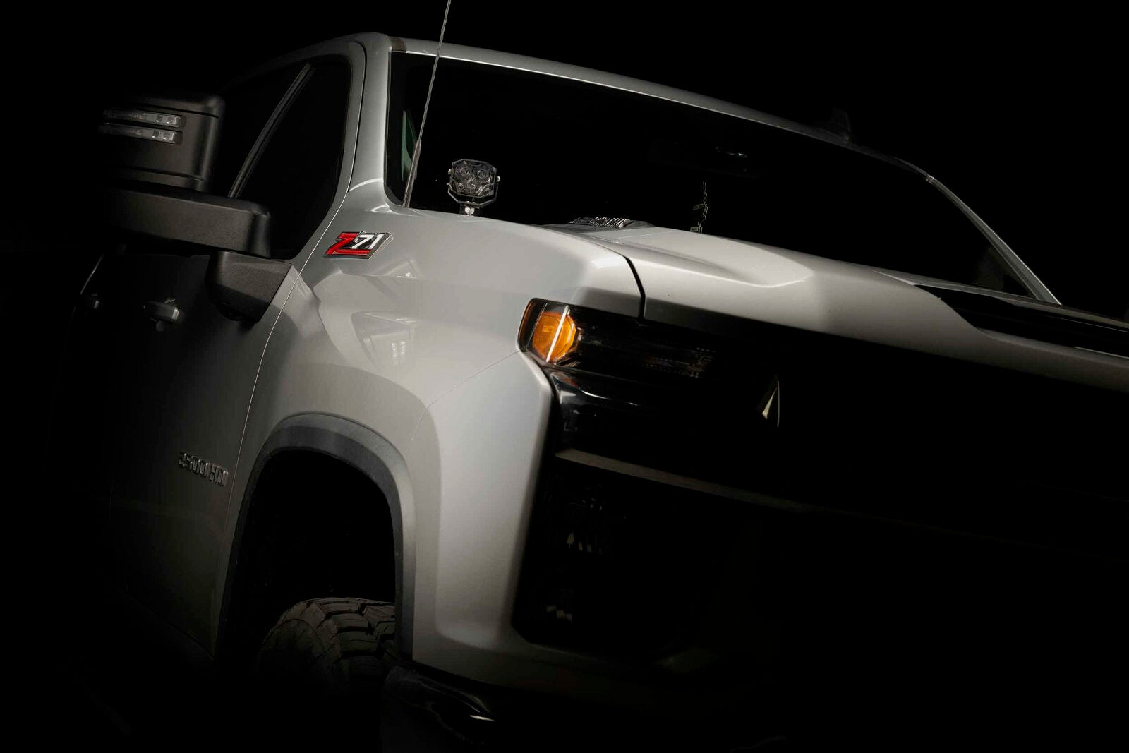 Morimoto 4Banger Ditch Light Kit: 2020+ Silverado HD (NCS Yellow SAE Wide Beam) -10