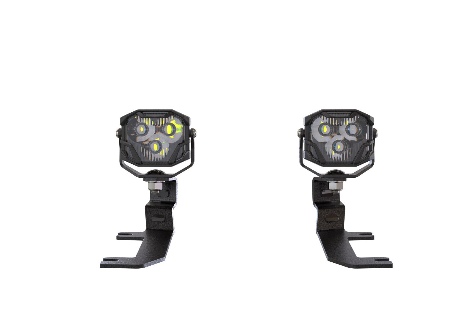 Morimoto 4Banger Ditch Light Kit: 2020+ Silverado HD (NCS Yellow SAE Wide Beam) -2