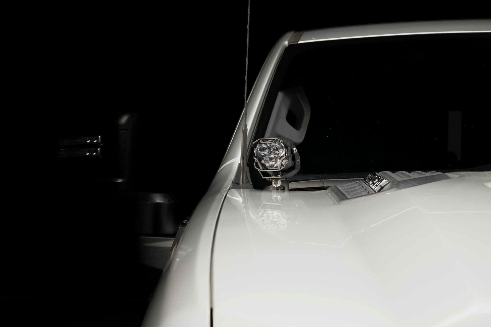 Morimoto 4Banger Ditch Light Kit: 2020+ Silverado HD (NCS Yellow SAE Wide Beam) -9