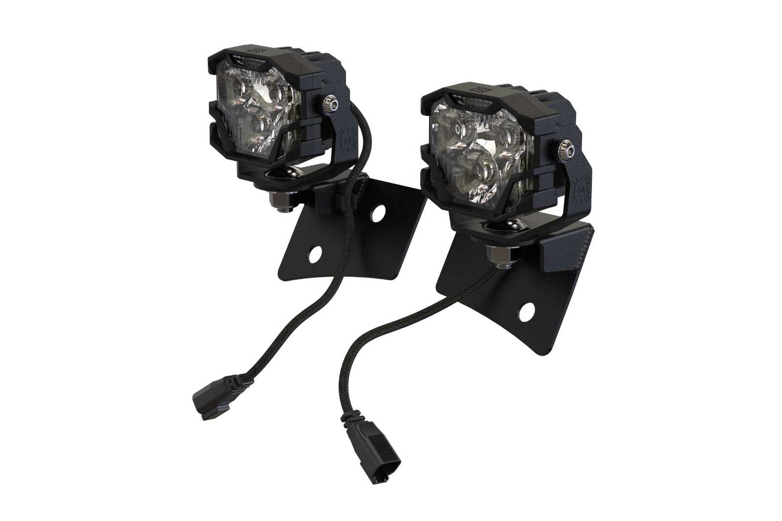 Morimoto XenonDepot Morimoto Ditch Light Brackets Jeep JK (07-18, Set) -1